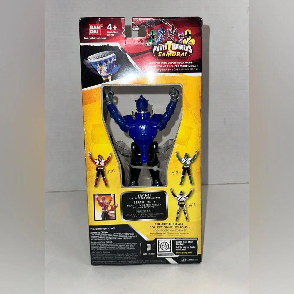 Power Rangers Samurai Armor Morphin Ranger Water Blue Action Figure New With Box